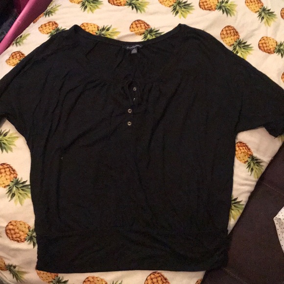 Black American Eagle short sleeve top - Picture 1 of 3